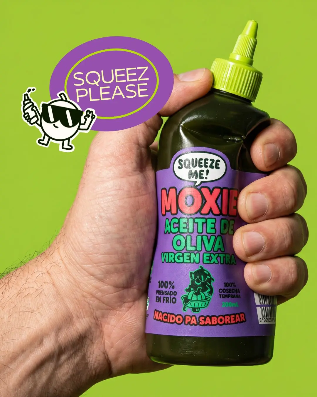 Huile d'olive extra vierge Moxie, format flacon souple 500 ml (Finitions)