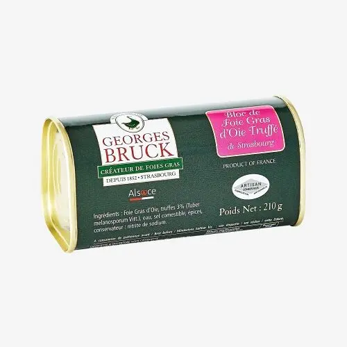 Truffled goose foie gras block 3% "trapezoidal box"