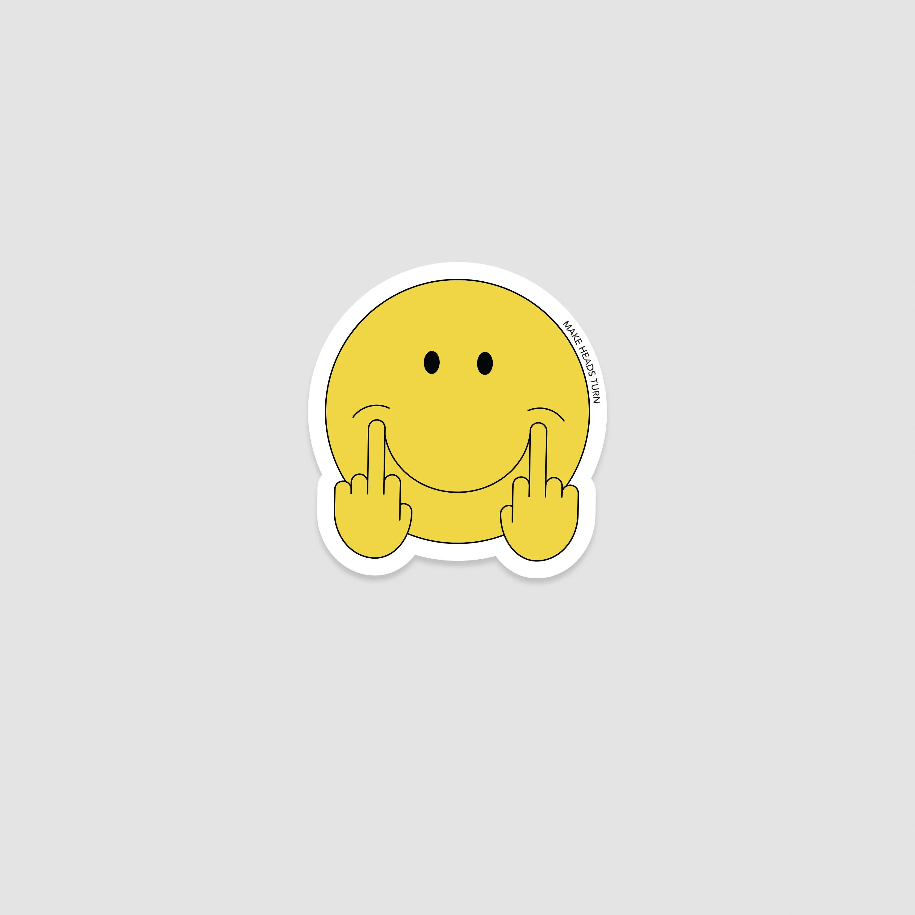 Die-Cut Sticker "Middle Fingers Up"