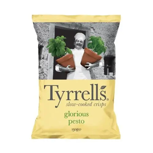 Tyrrells Chips Pesto Glorious 150g – Chips Saveur Pesto