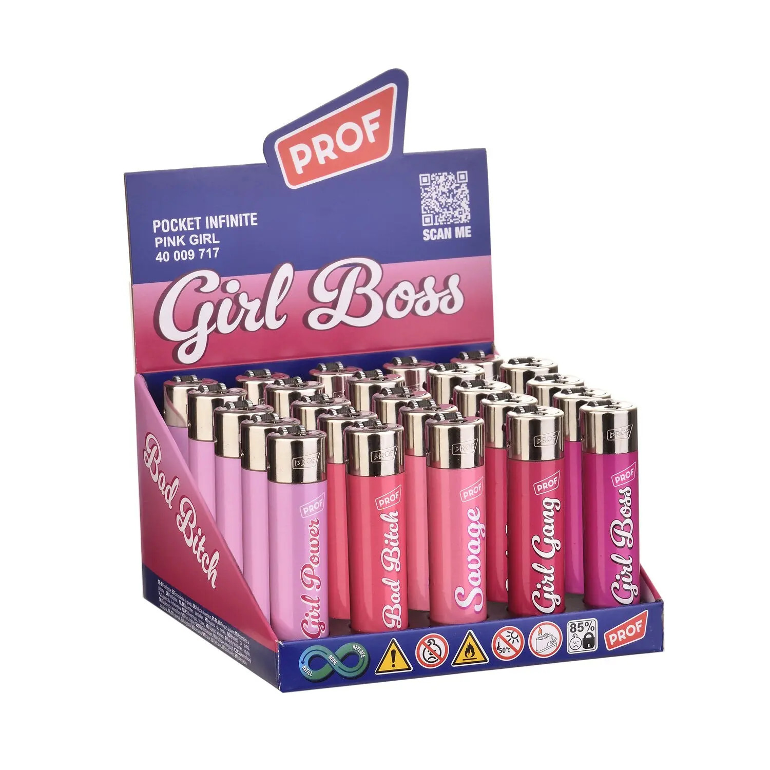 PROF – Pink Girl Rechargeable Lighter