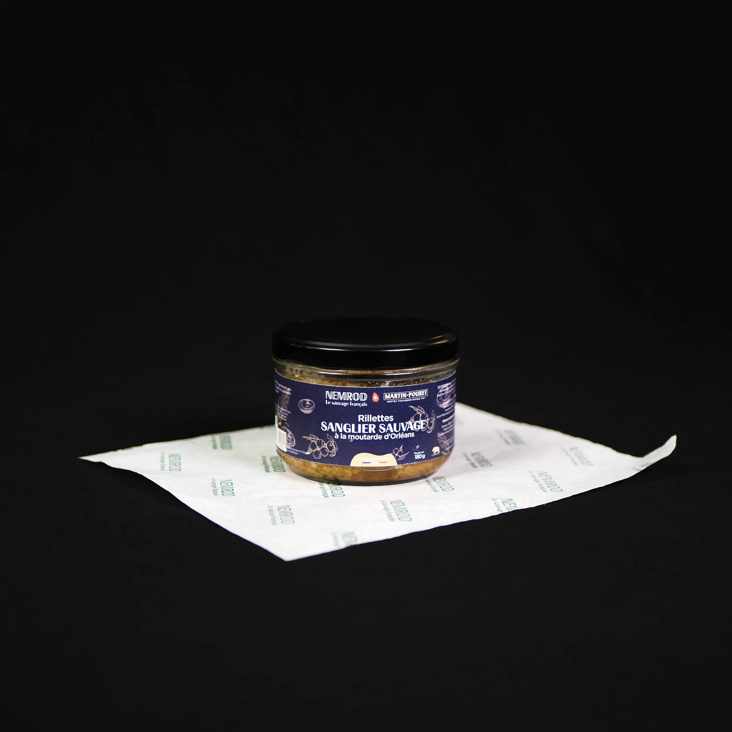 Wildschweinrillettes mit Orléans-Senf – Wild – 180 g