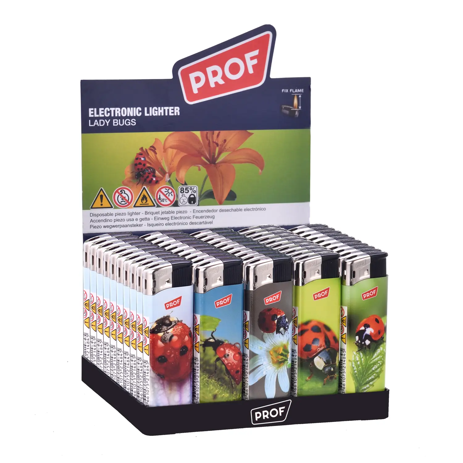 PROF electronic lighter FIXFLAM ladybug