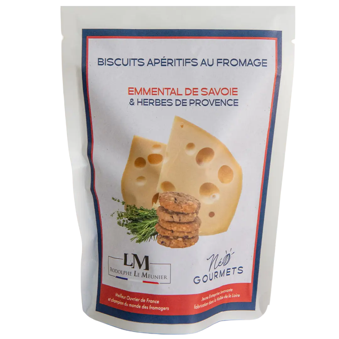 Herzhafte Kekse mit Emmentaler und Kräutern der Provence