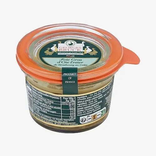 Whole goose foie gras in aspic "perfect jar"