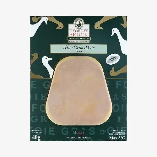 Whole goose foie gras "individual slice" 40g