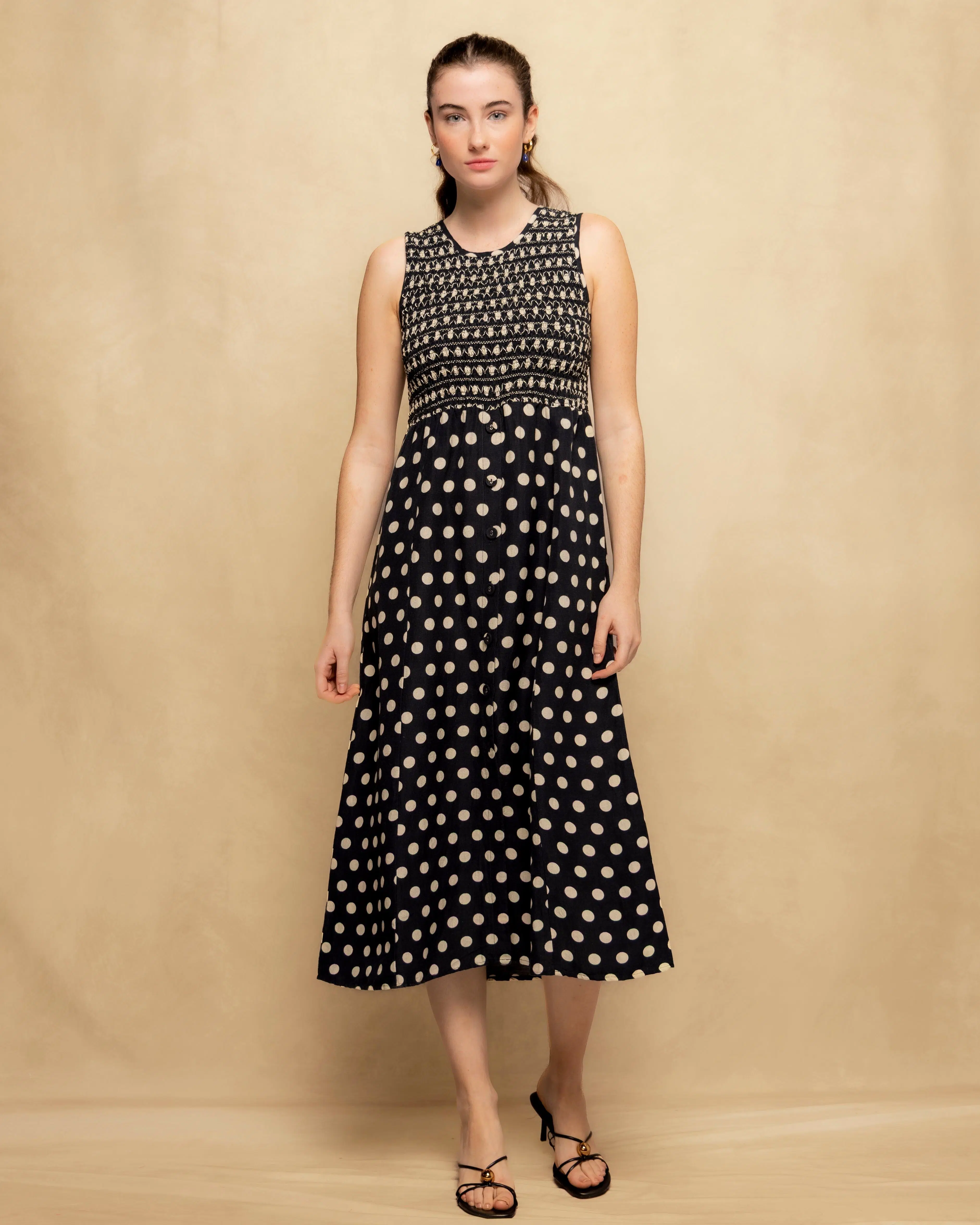Vestido Midi Lunares Coco