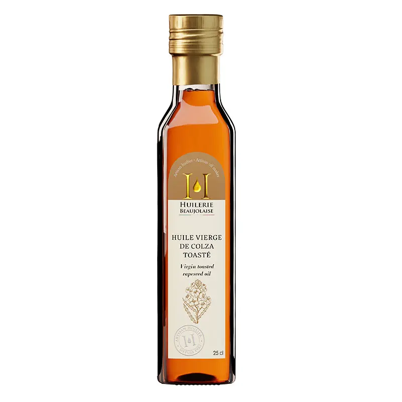 Toasted virgin rapeseed oil, 25 cl