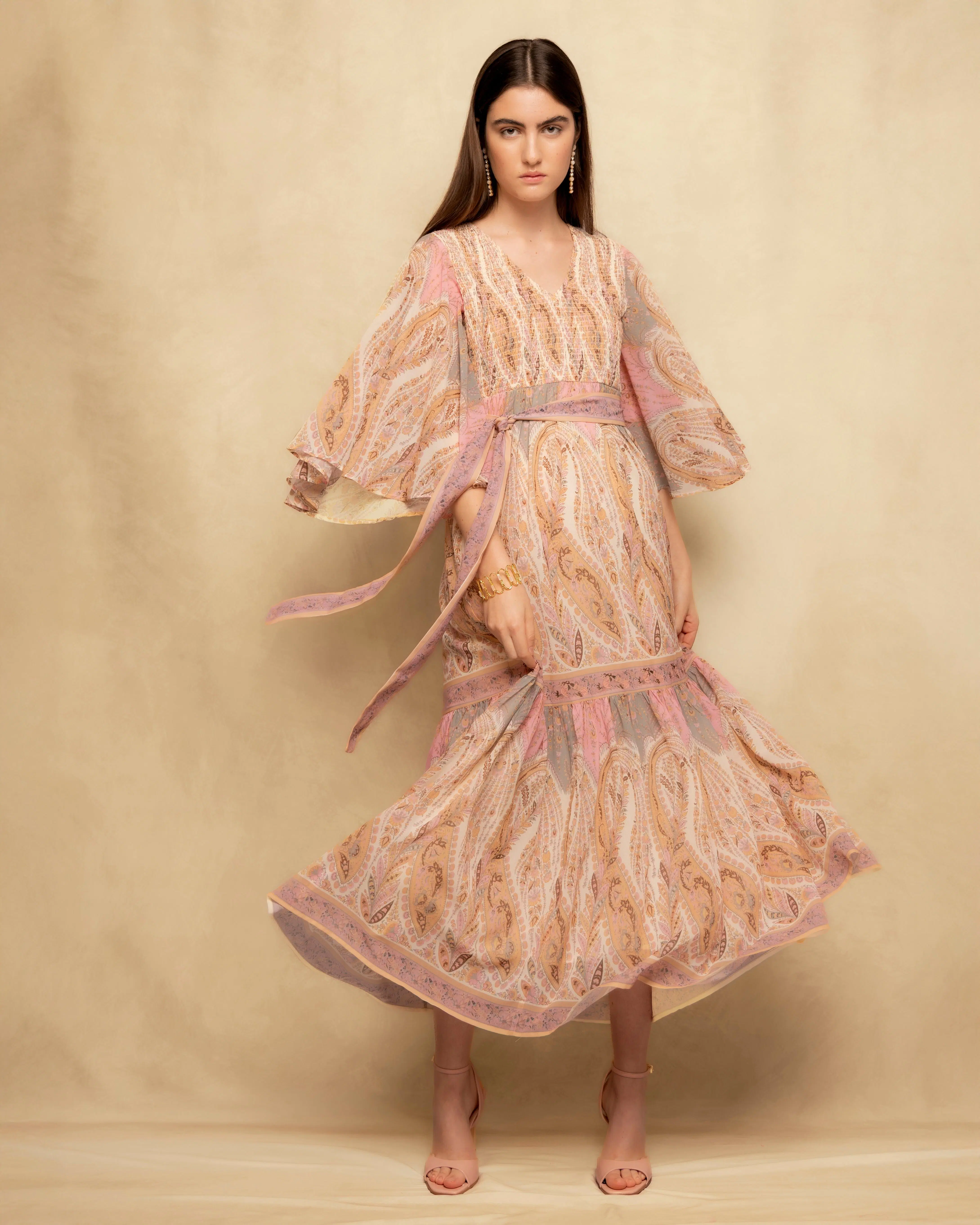 Vestido Estampado Paisley Amara