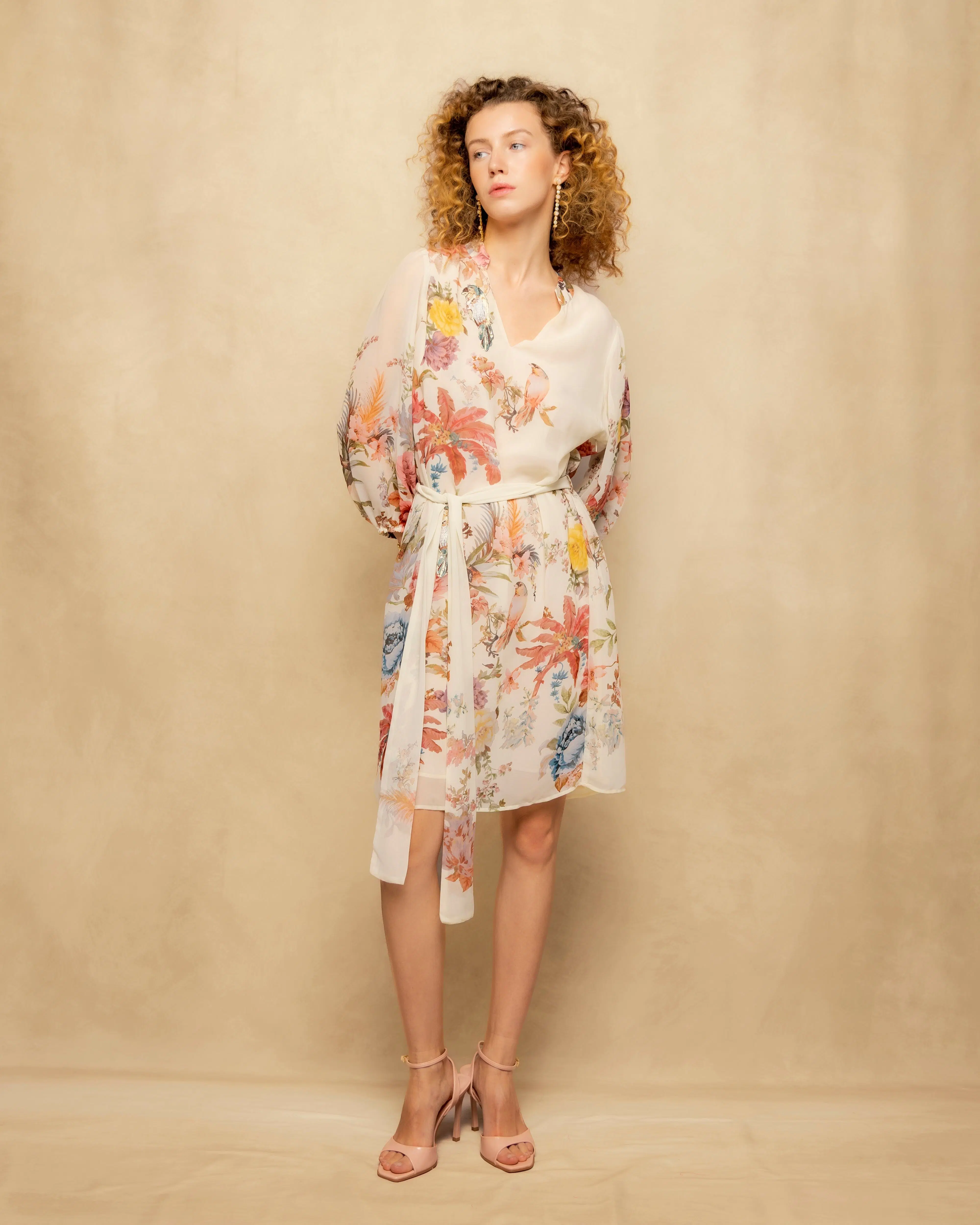 Vestido Corto Flores Maia