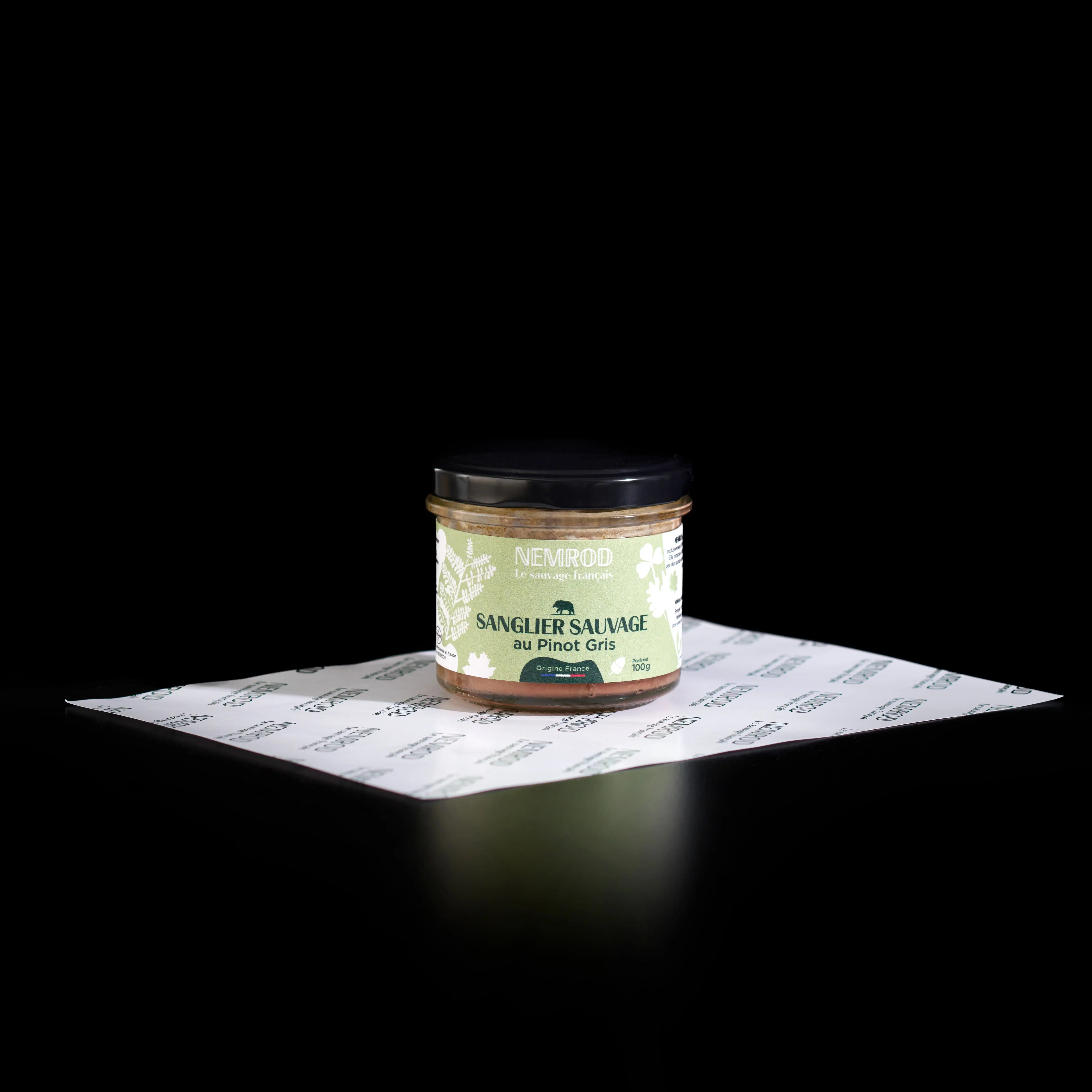 Wildschweinterrine mit Grauburgunder - Wild - 100g