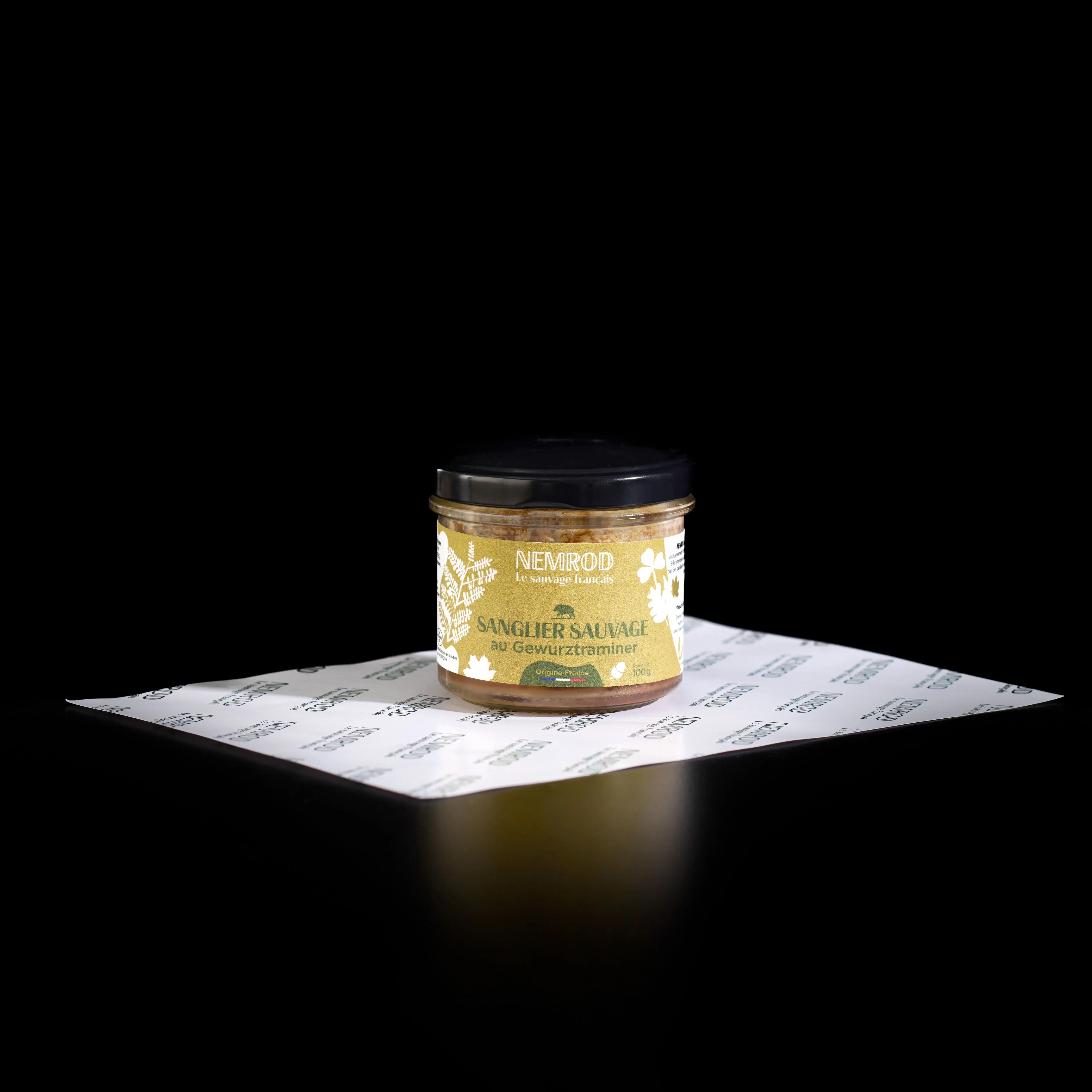 Wildschweinterrine mit Gewürztraminer - Wild - 100g