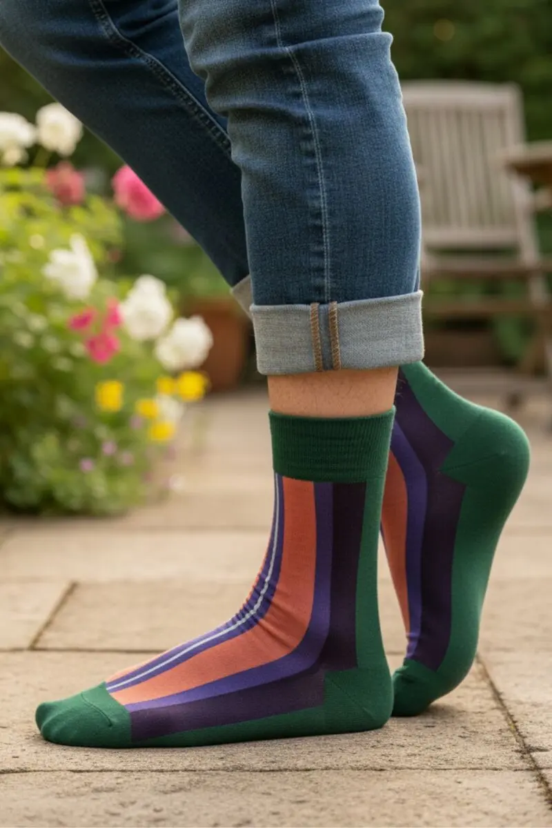 VÕNNU striped cotton socks