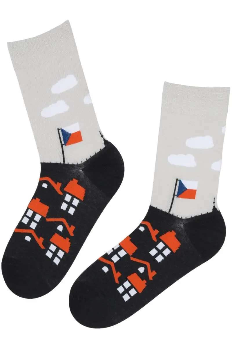 KARLIS gray house cotton socks for men