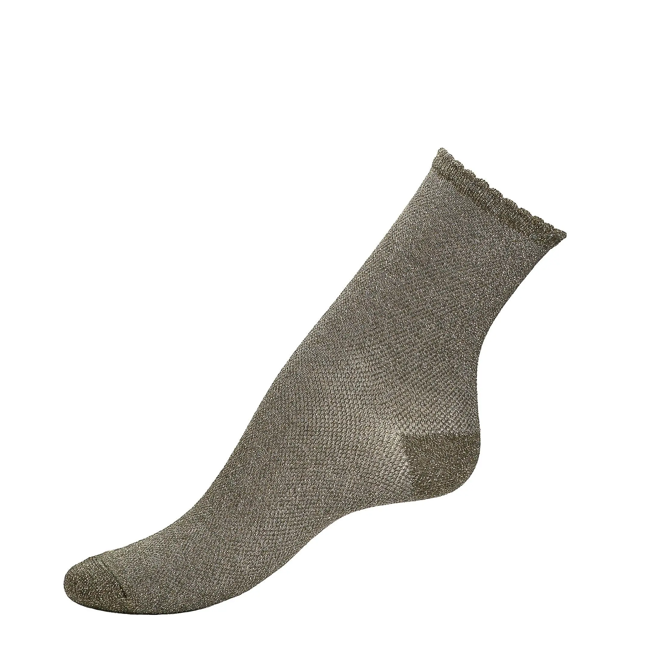 La festonnée - chaussettes femme - coton vert