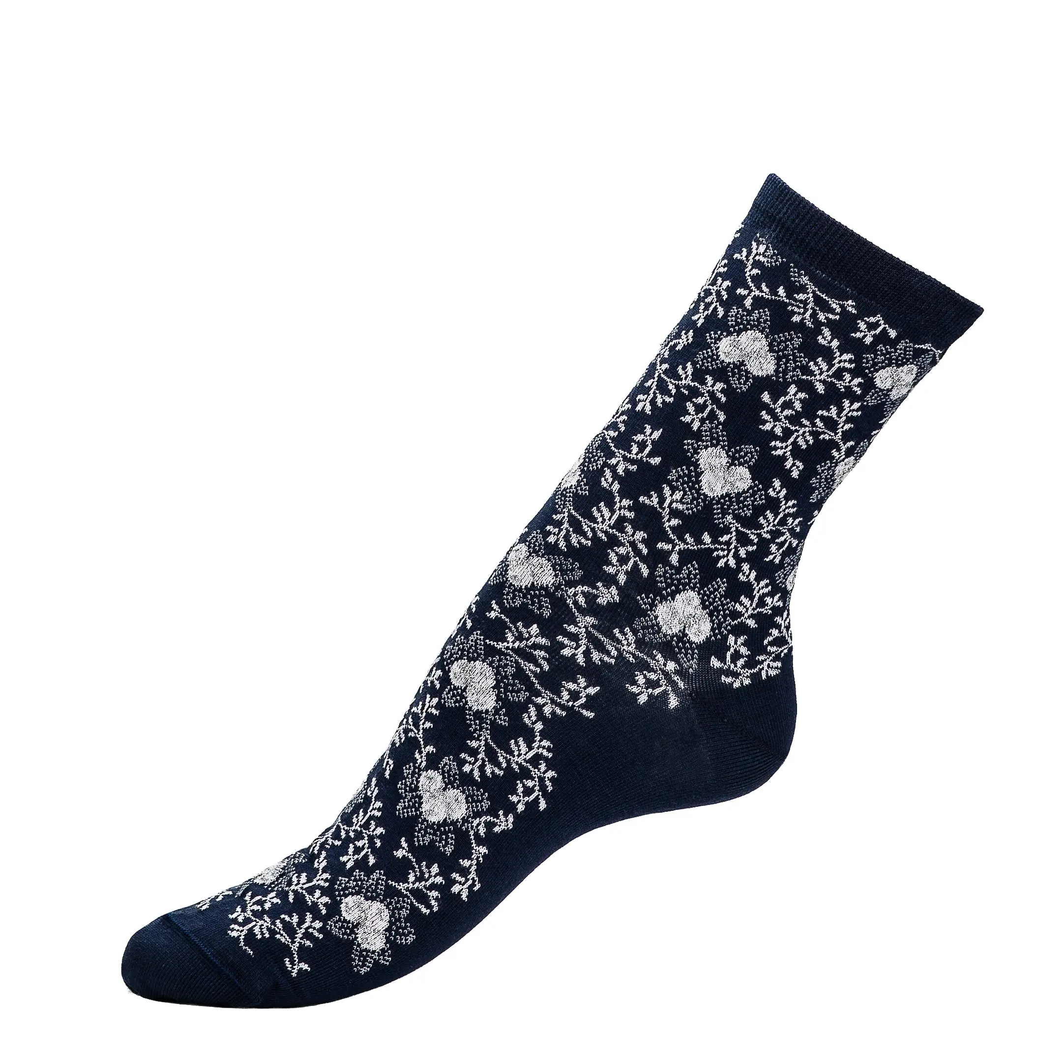 Les fruits - chaussettes femme - coton marine