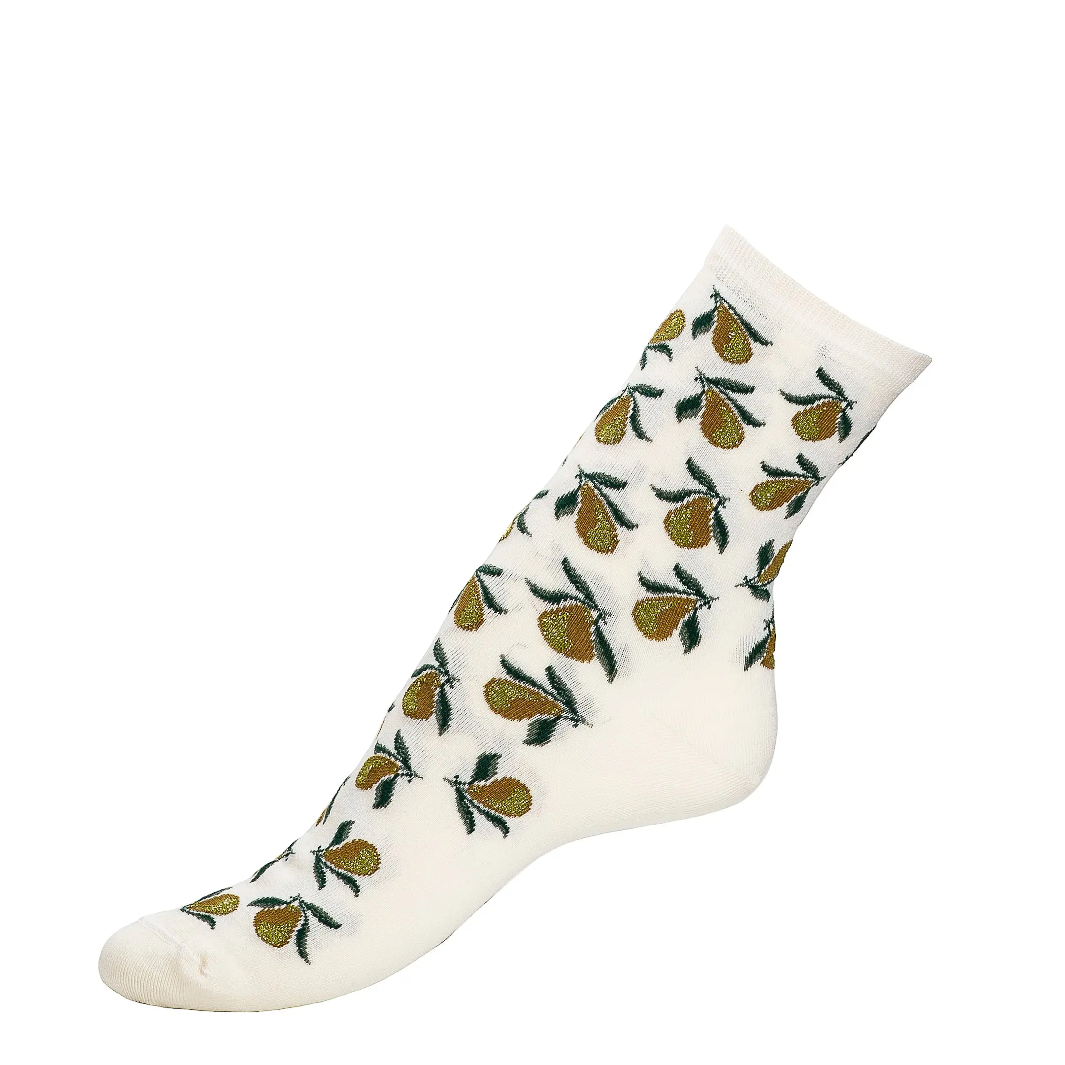 Les poires - chaussettes femme - coton écru