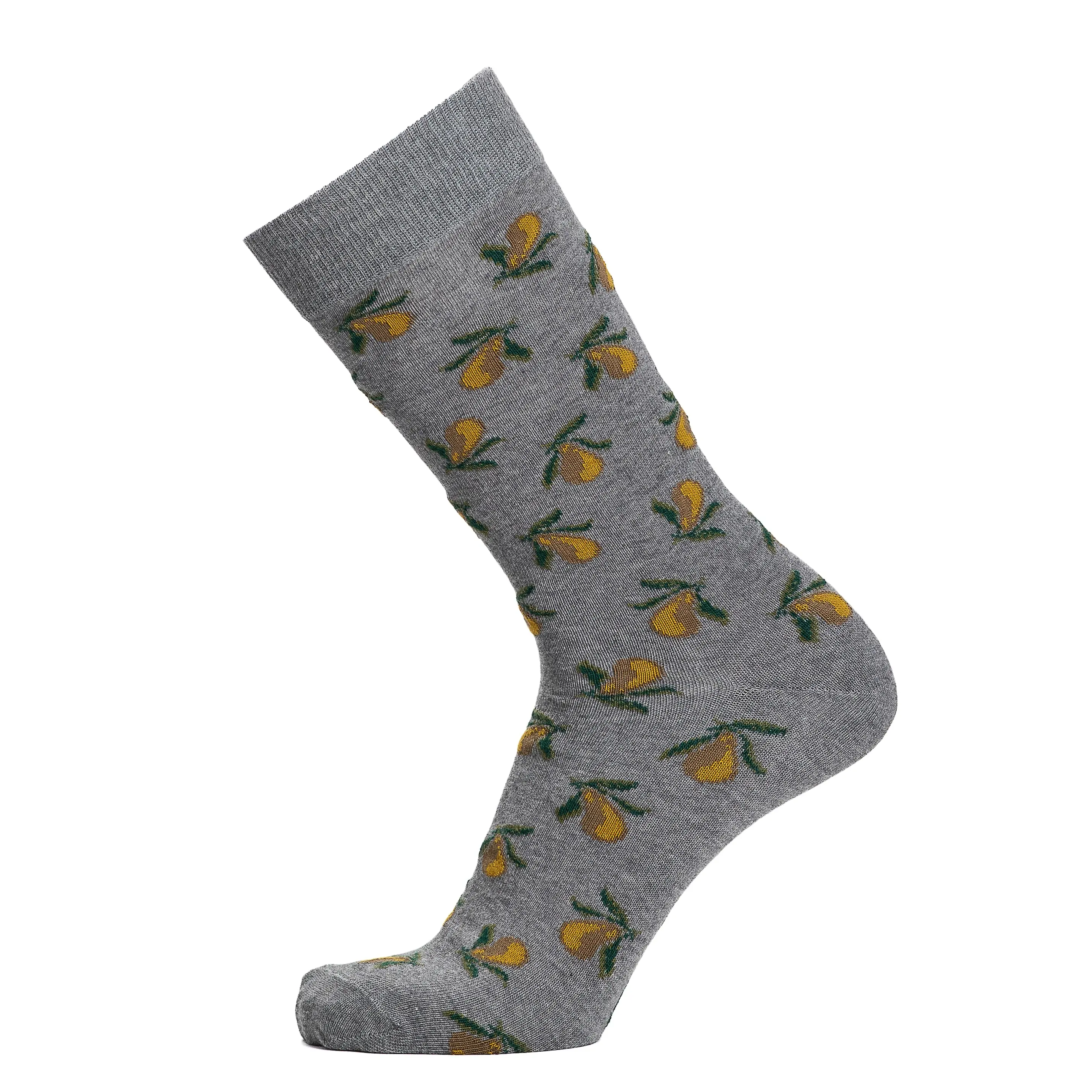 Les poires - chaussettes homme - coton gris