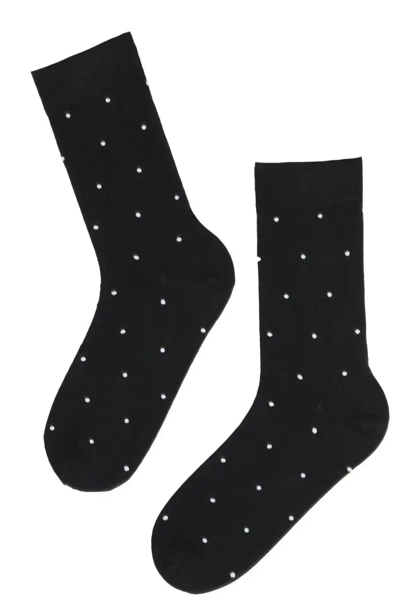 SILVER black cotton socks