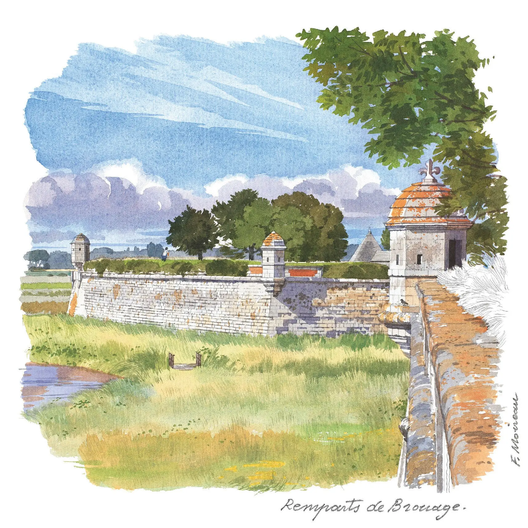 POSTCARDS CP18 RAMPARTS BROUAGE