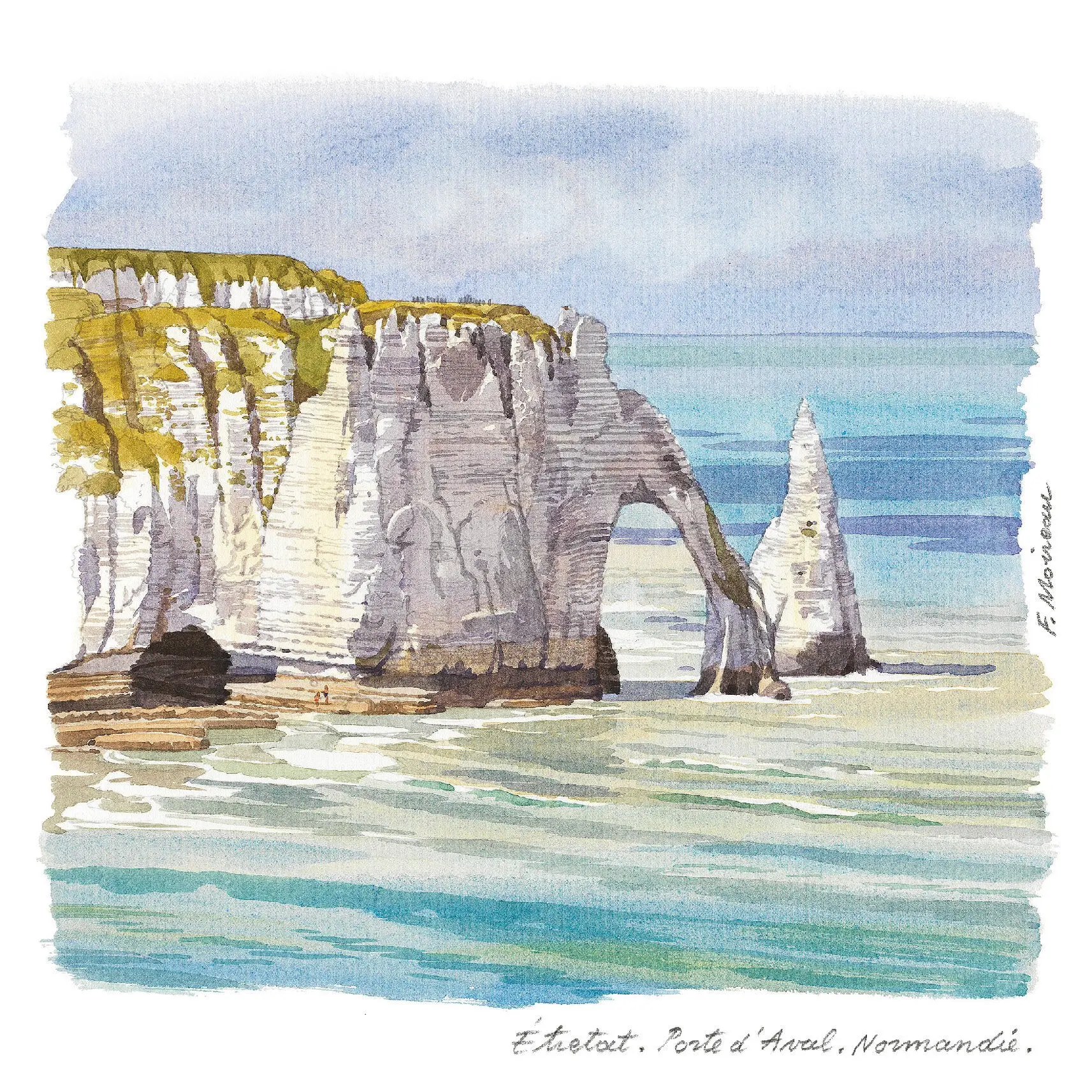 POSTCARDS FABRICE MOIREAU ETRETAT CP 29