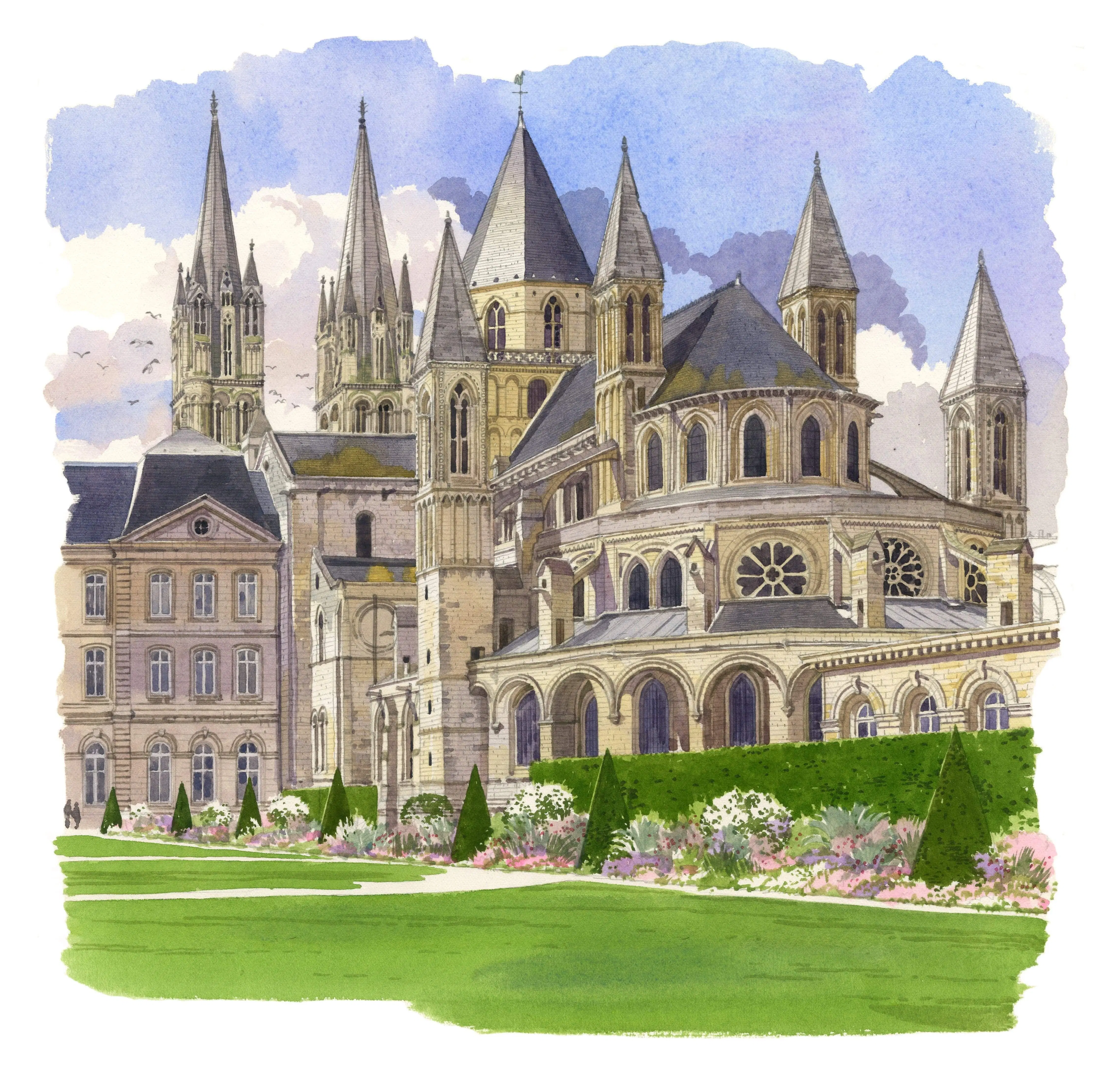POSTCARDS FABRICE MOIREAU BAYEUX CATHEDRAL CP 35