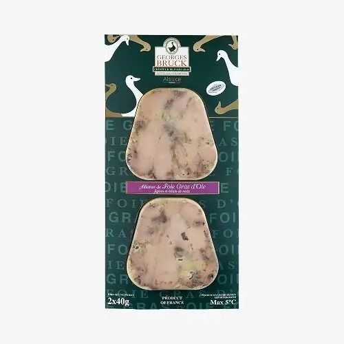 Goose foie gras with figs & walnut pieces "duo" 80g