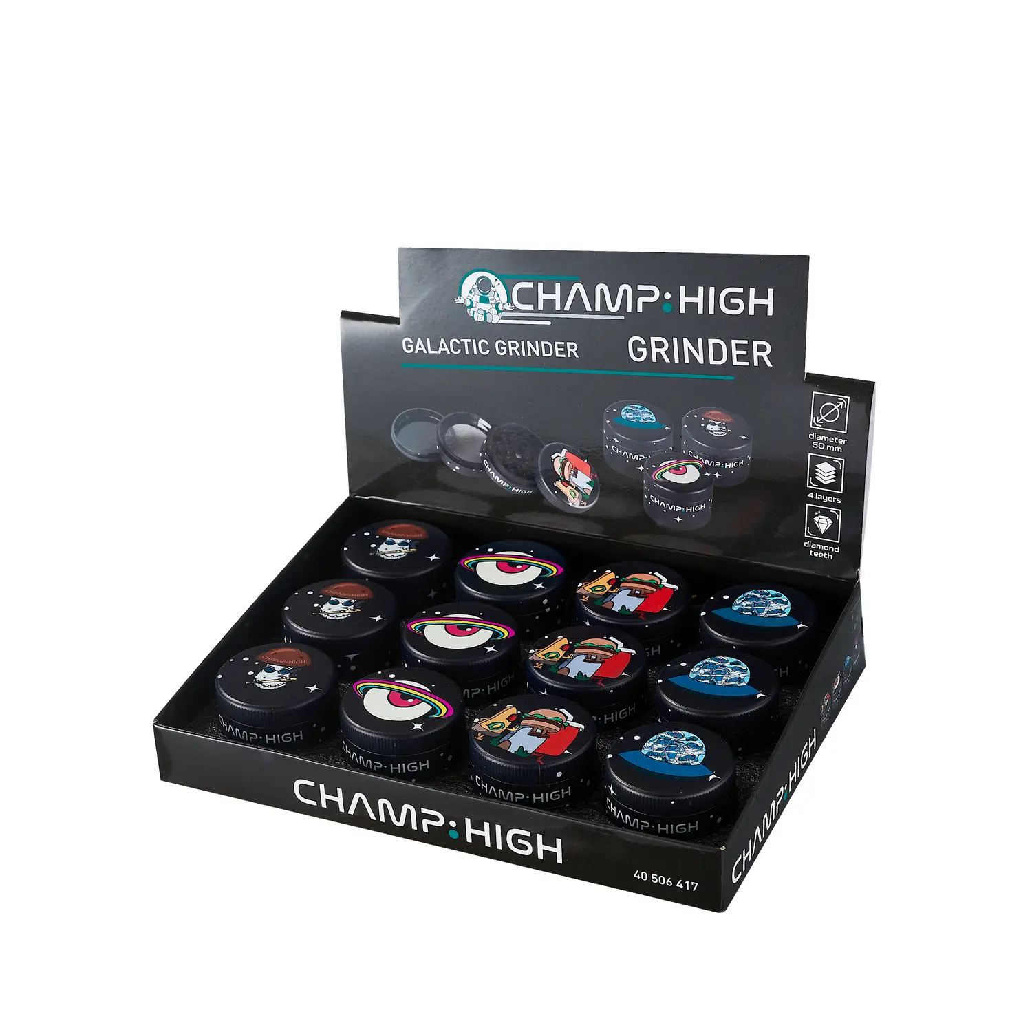 4-piece magnetic plastic grinder – CHAMP HIGH