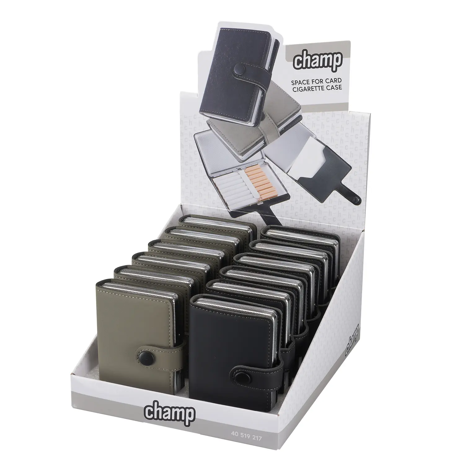 Cigarette case with card slot