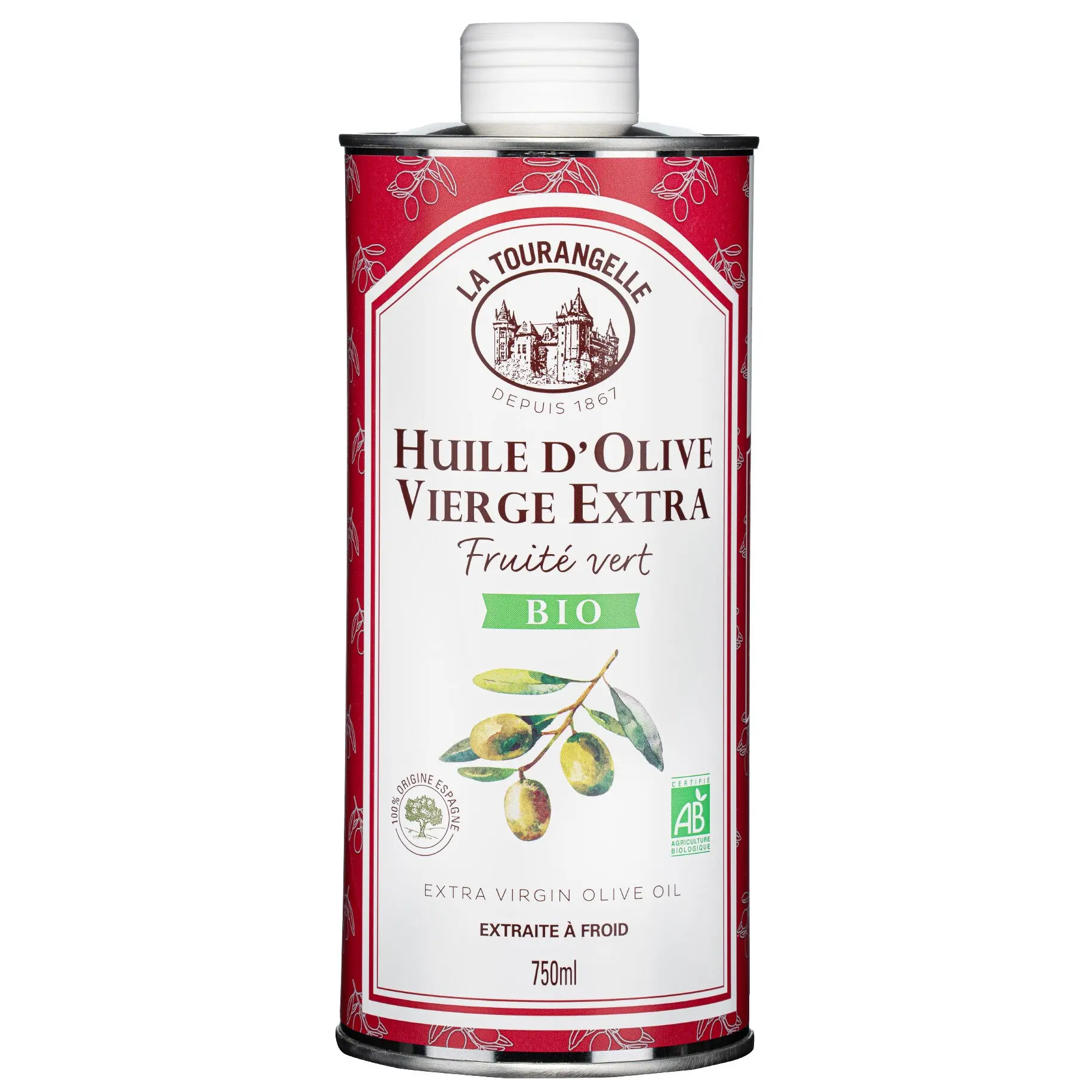 Aceite de Oliva Virgen Extra Ecológico - Frutado Verde - 750ml