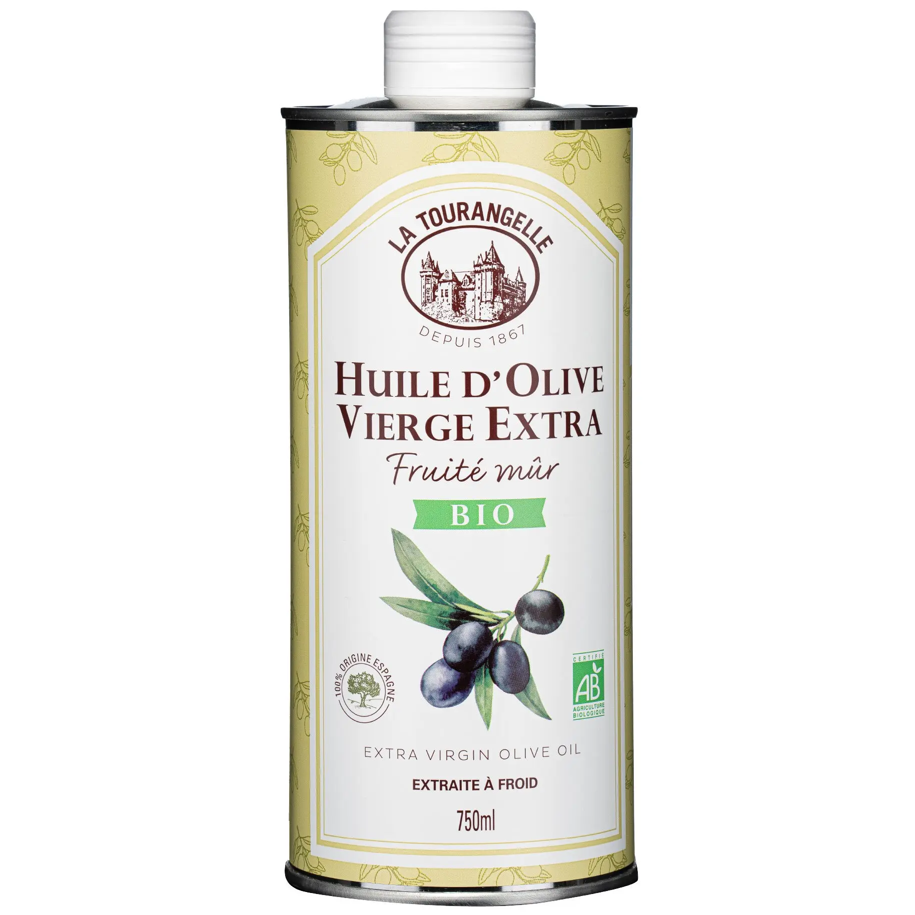 Aceite de Oliva Virgen Extra Ecológico - Frutado Maduro - 750ml