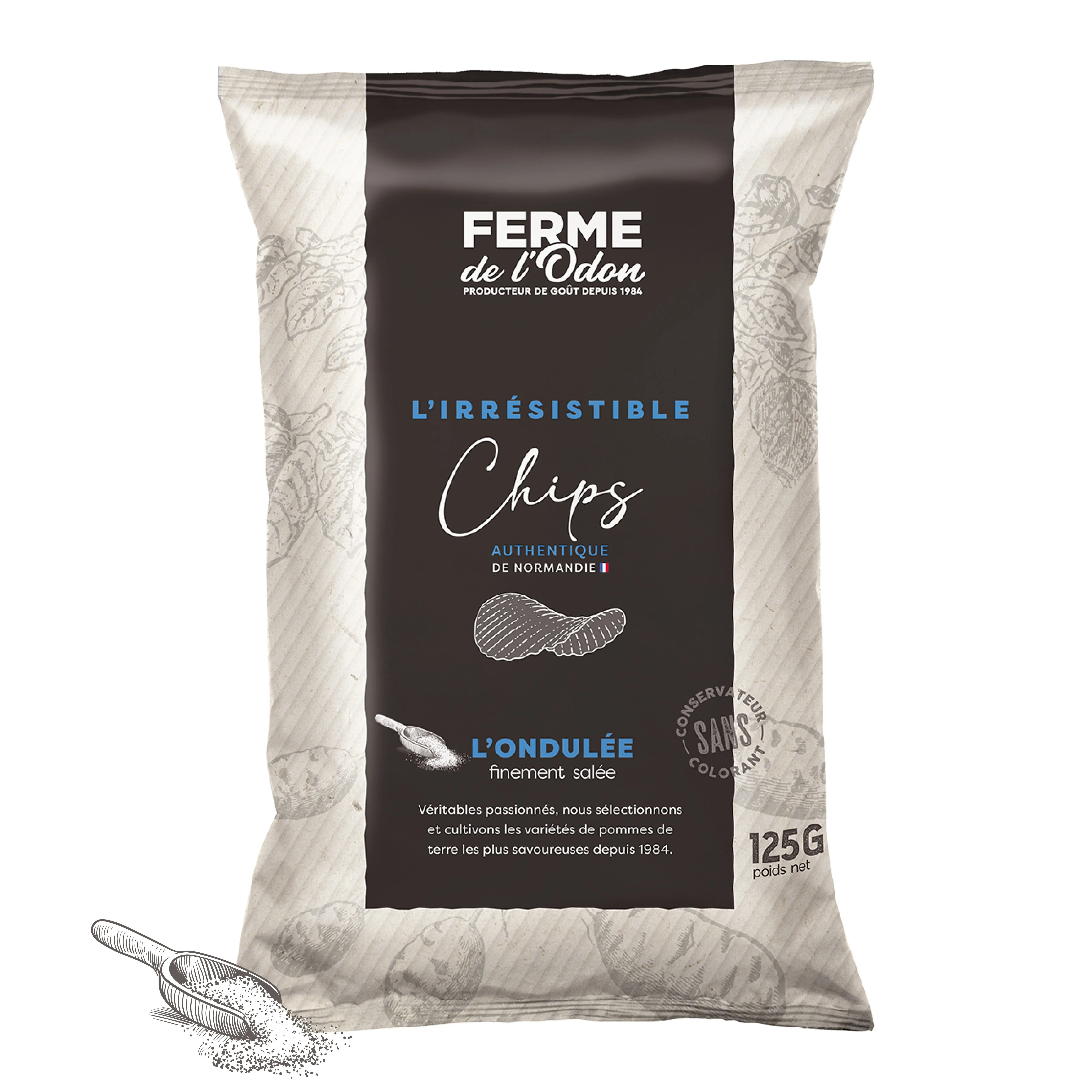Plain Wavy Chips • The Irresistible 125g