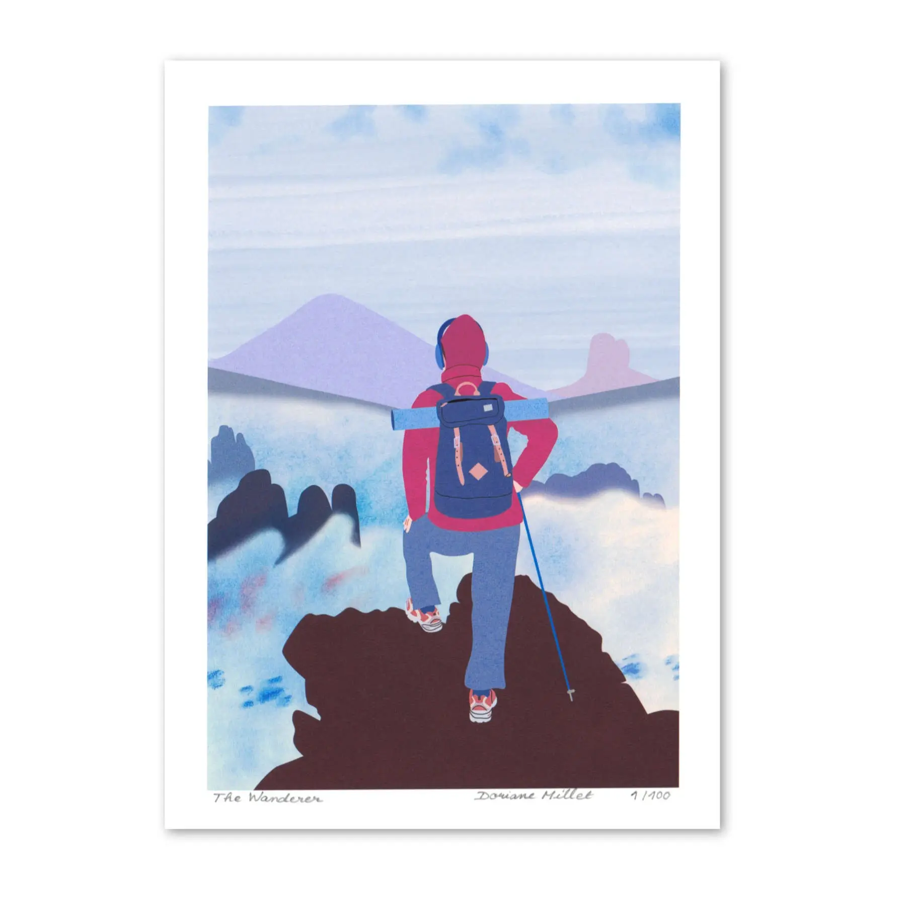 The Wanderer | Fine art print 13x18 cm | Limited edition