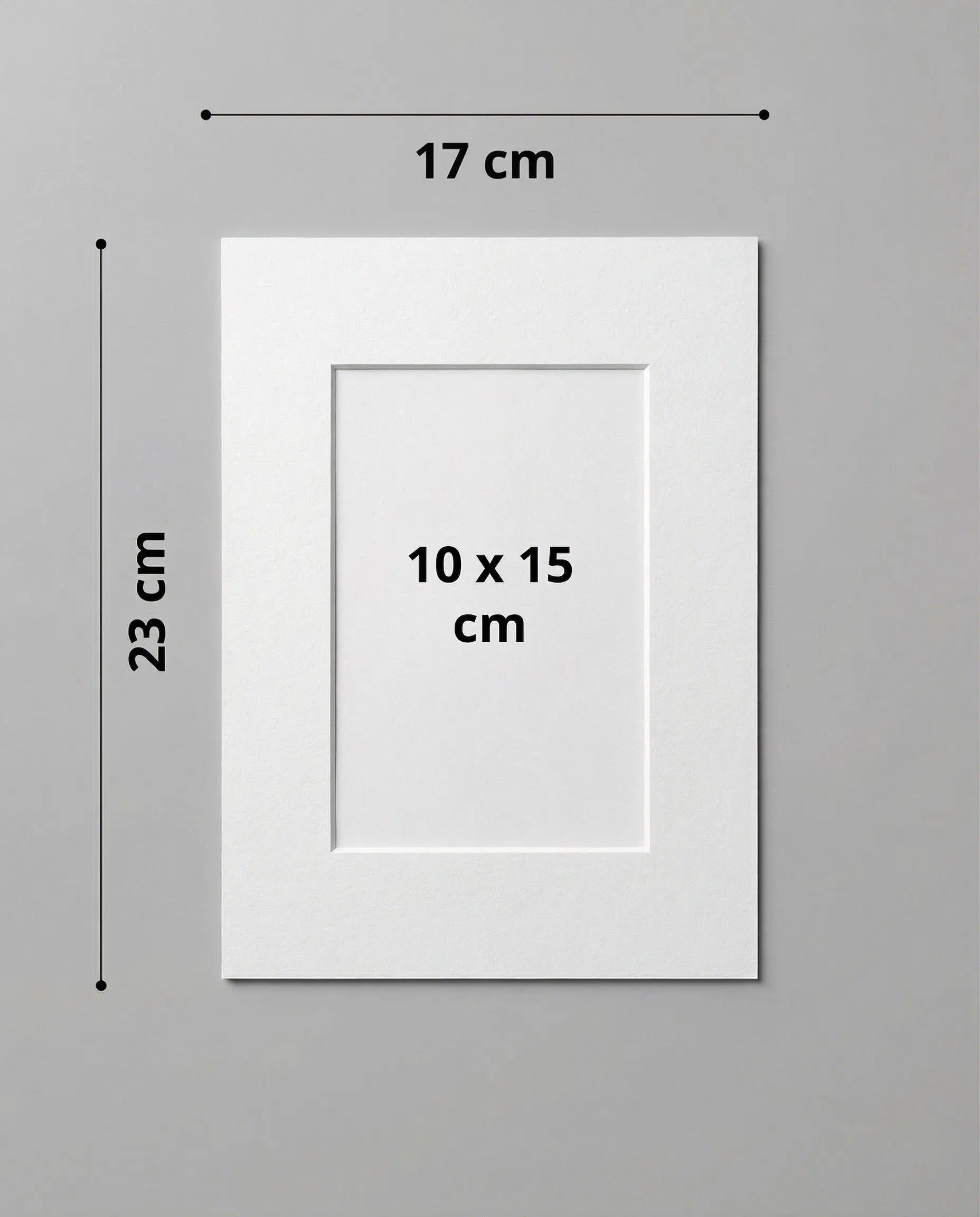 Standard-Passepartout in Weiß (6 Größen)
