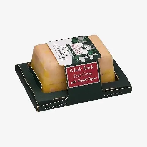 Duck foie gras with Kampot pepper, 180g heat-sealed tray