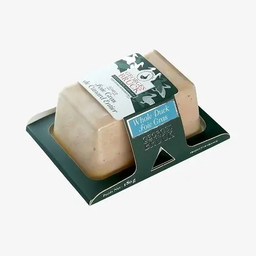 Whole duck foie gras "heat-sealed tray"
