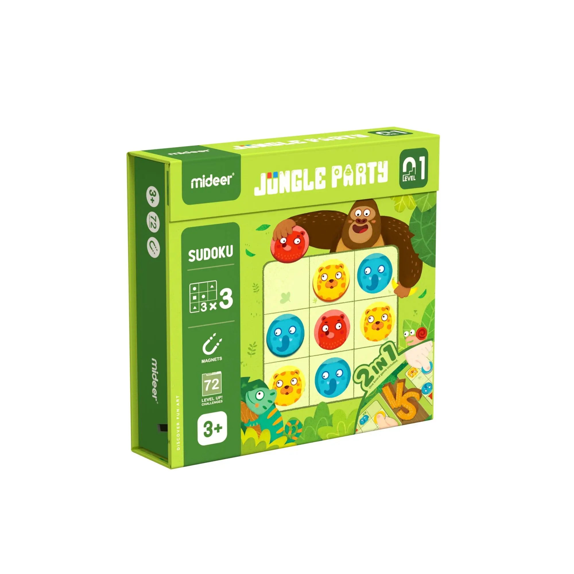 Animal Sudoku - Level 1 - Ages 3 and up - 72 challenges to solve