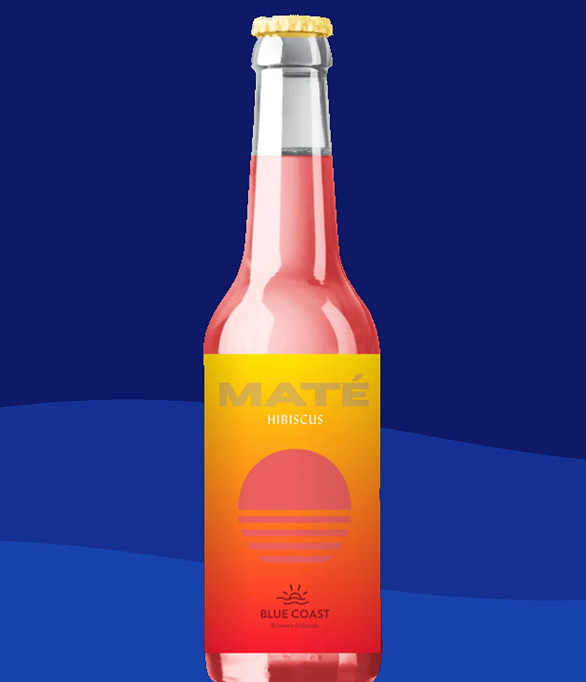 Hibiskus Mate – 33-cl-Flasche