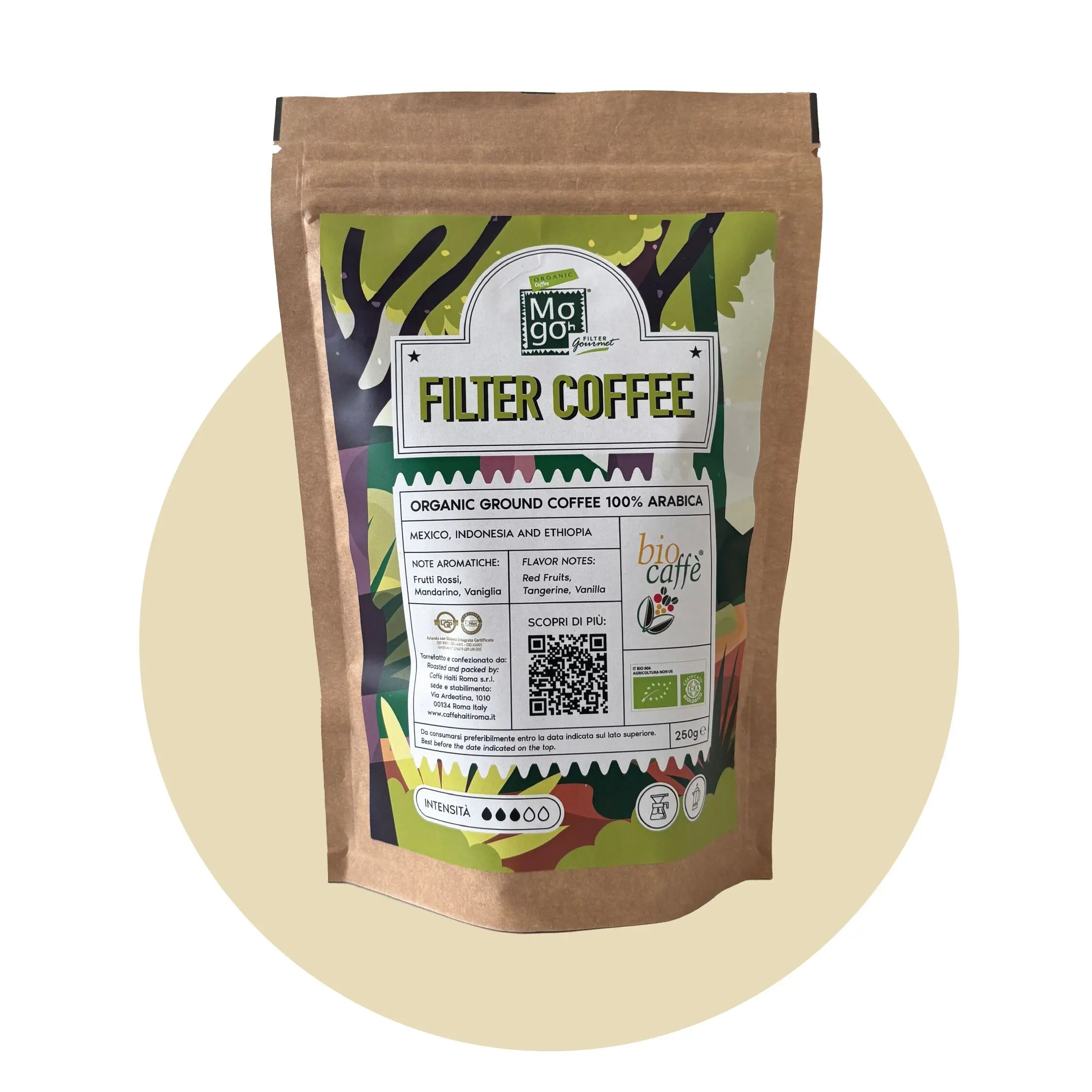 "Biocaffè Mogoh Filter Gourmet" macinato - 250 g