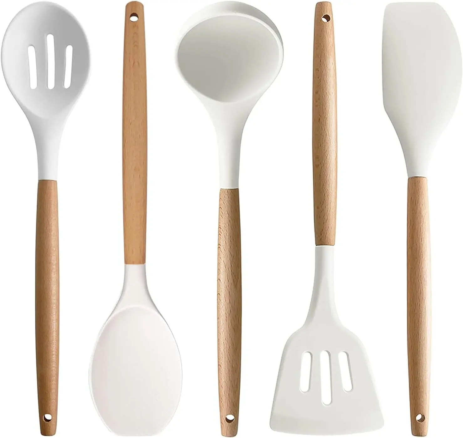 Silicone Kitchen Utensil Set – Cooking Tools – Non-Stick & Heat Resistant – 5 Pcs