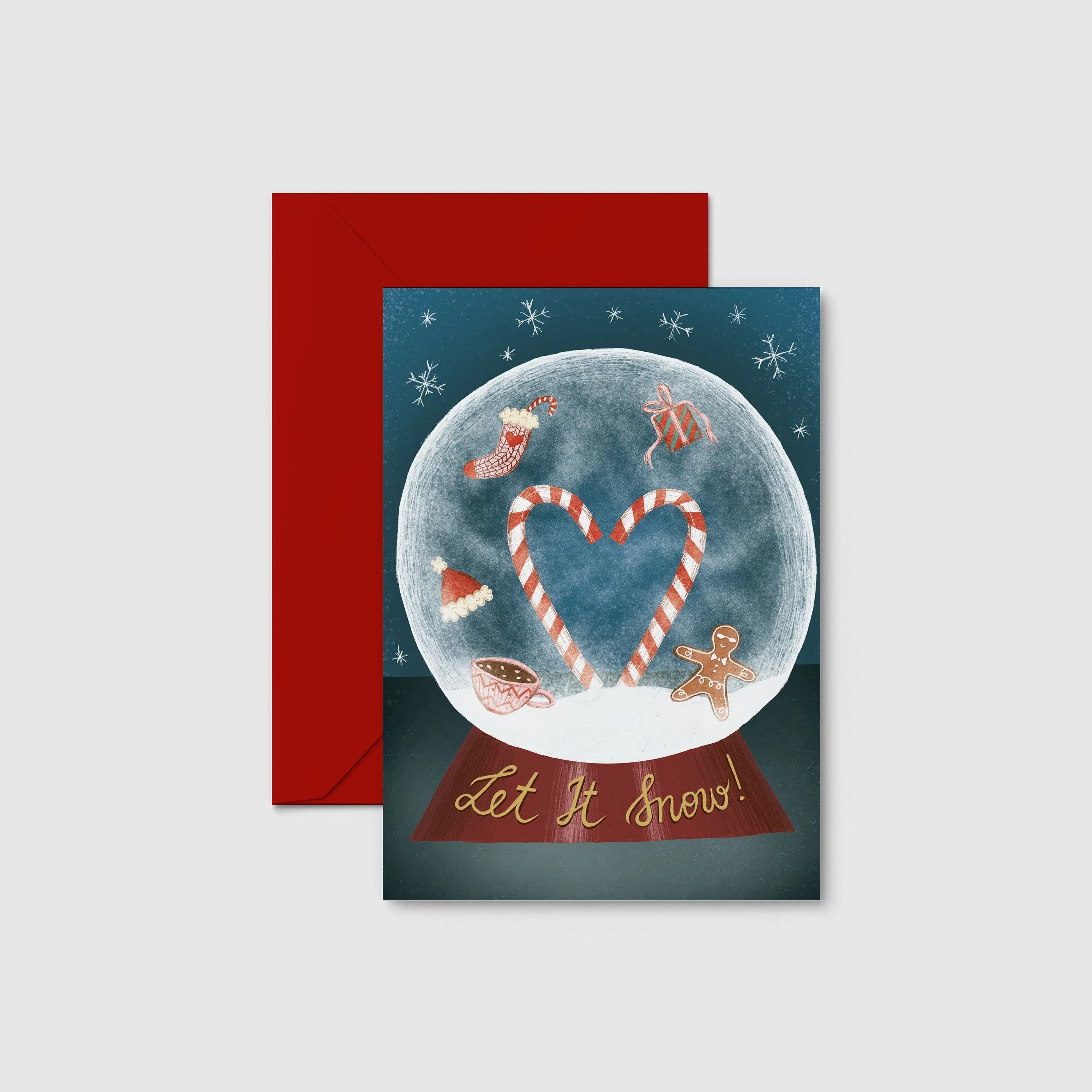 Postcard "Snow Globe"