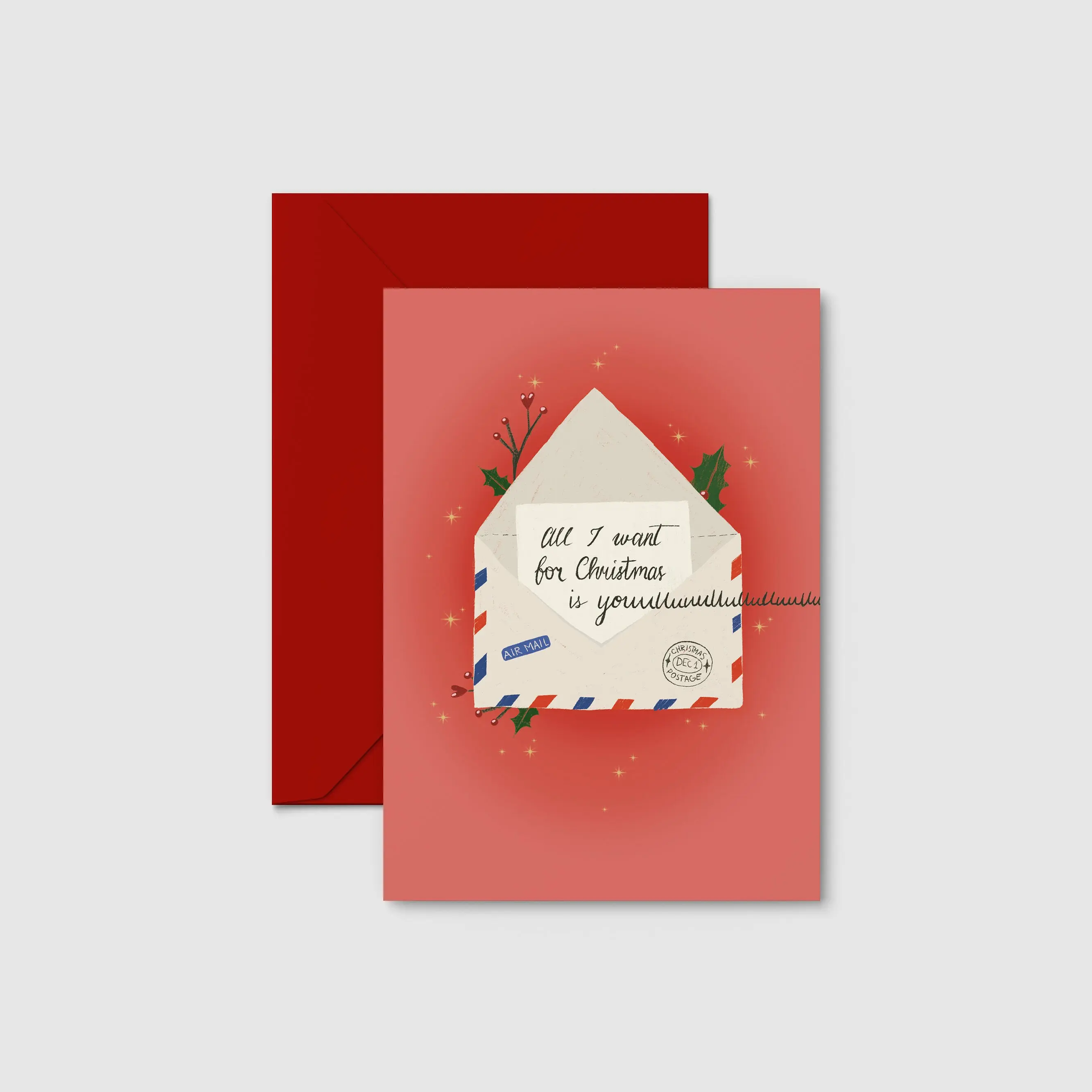 Postcard "All I Want For Christmas"