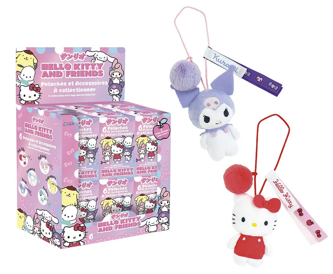Hello Kitty & Friends blind box - soft toys 9 cm 6 asst.