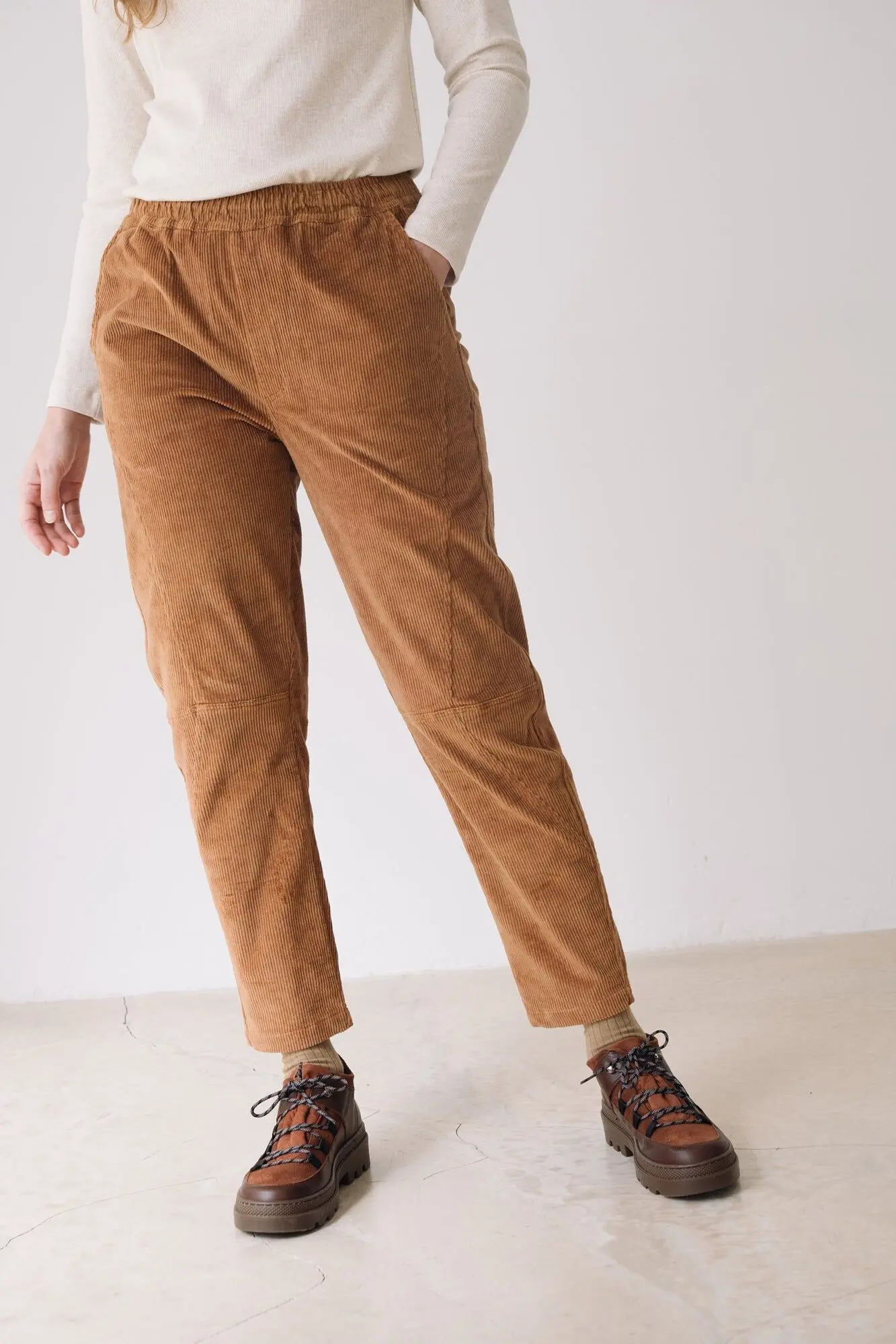 Organic Corduroy pants Terracotta