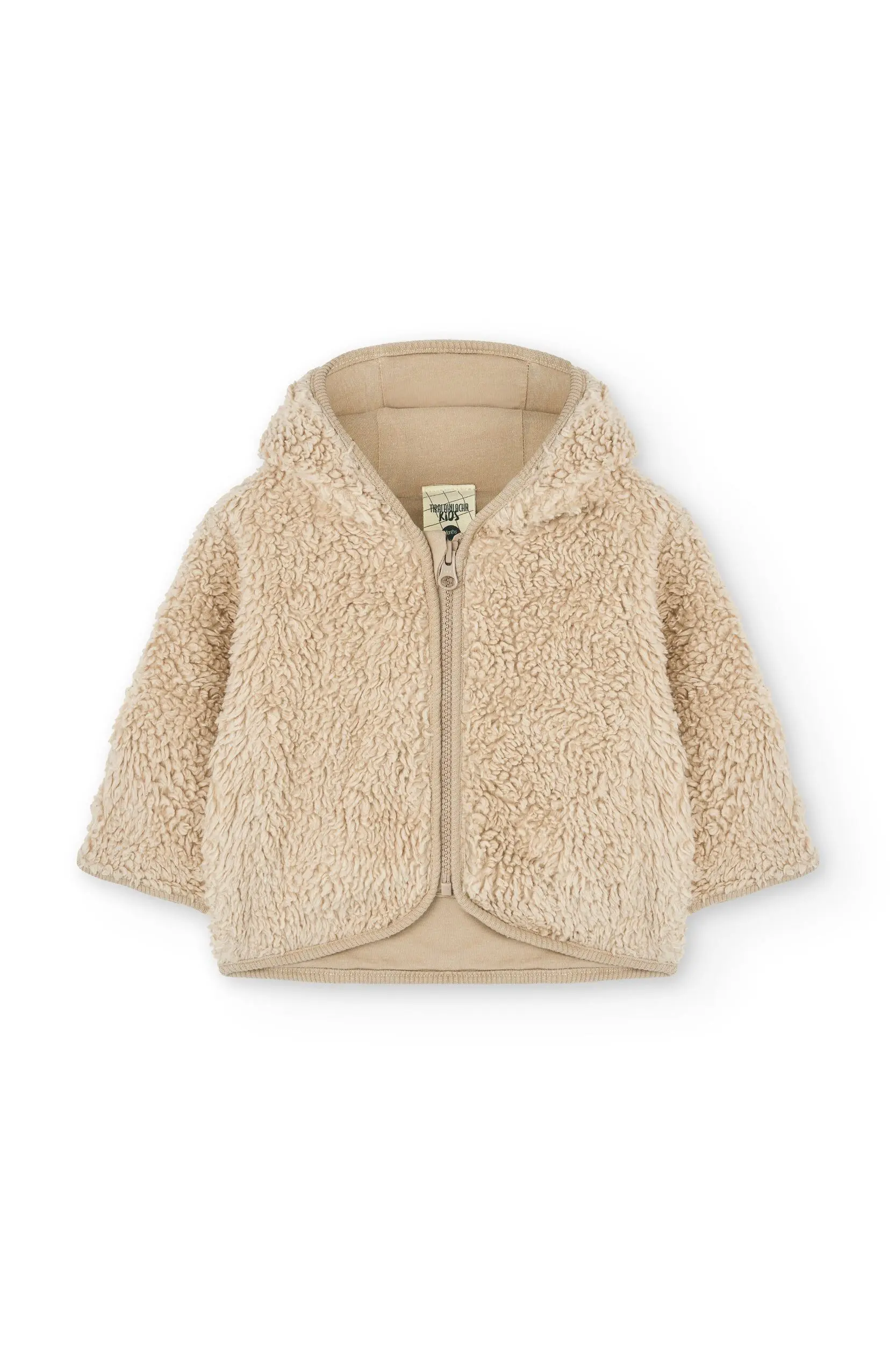 Organic Baby sherpa Jacket in Ecru Color