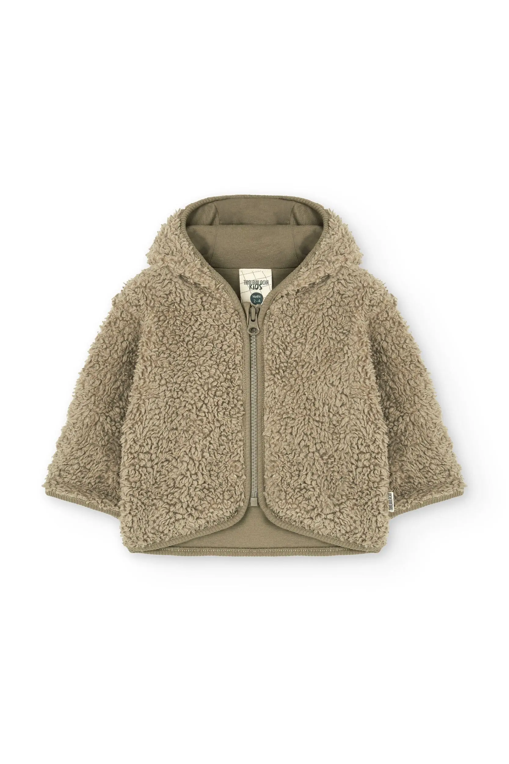 Organic Baby sherpa Jacket in Green