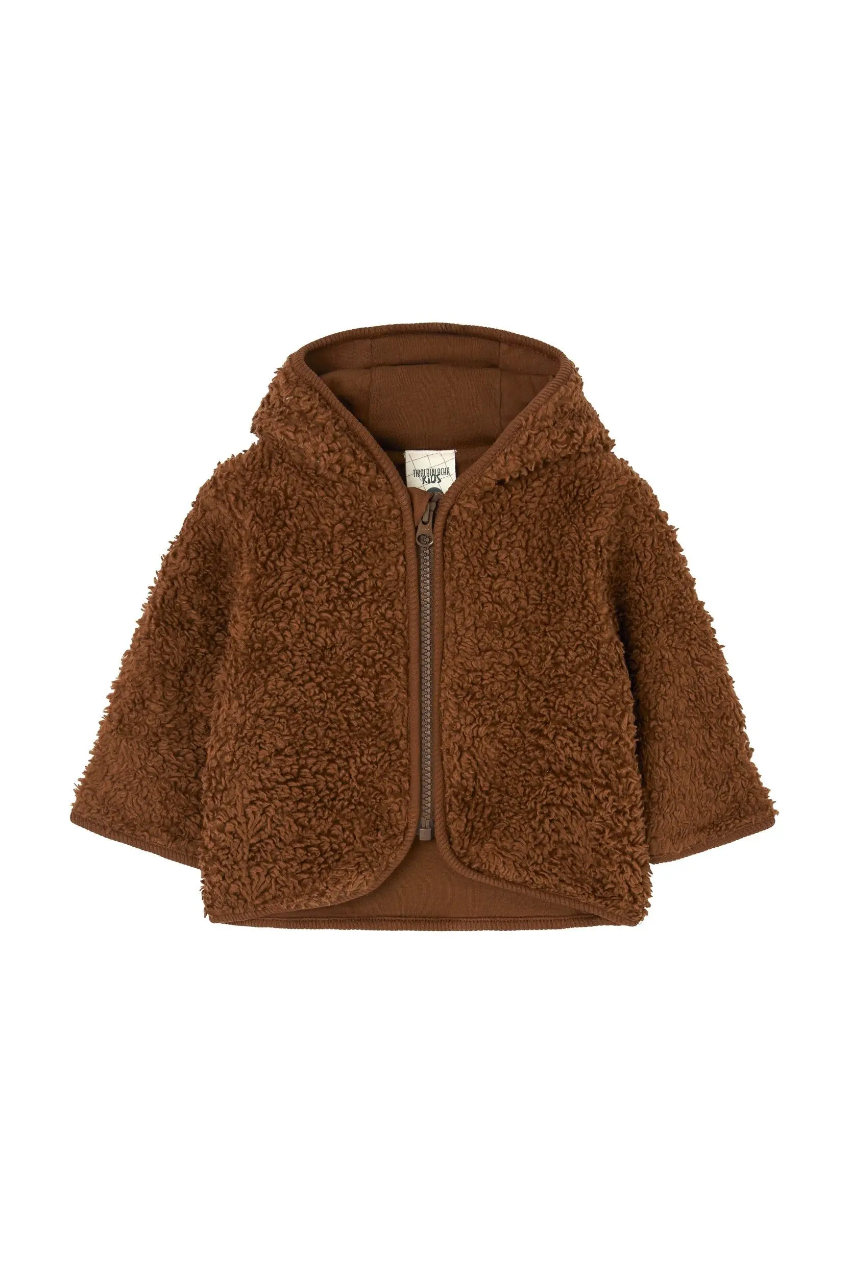 Organic Baby sherpa Jacket in Brown