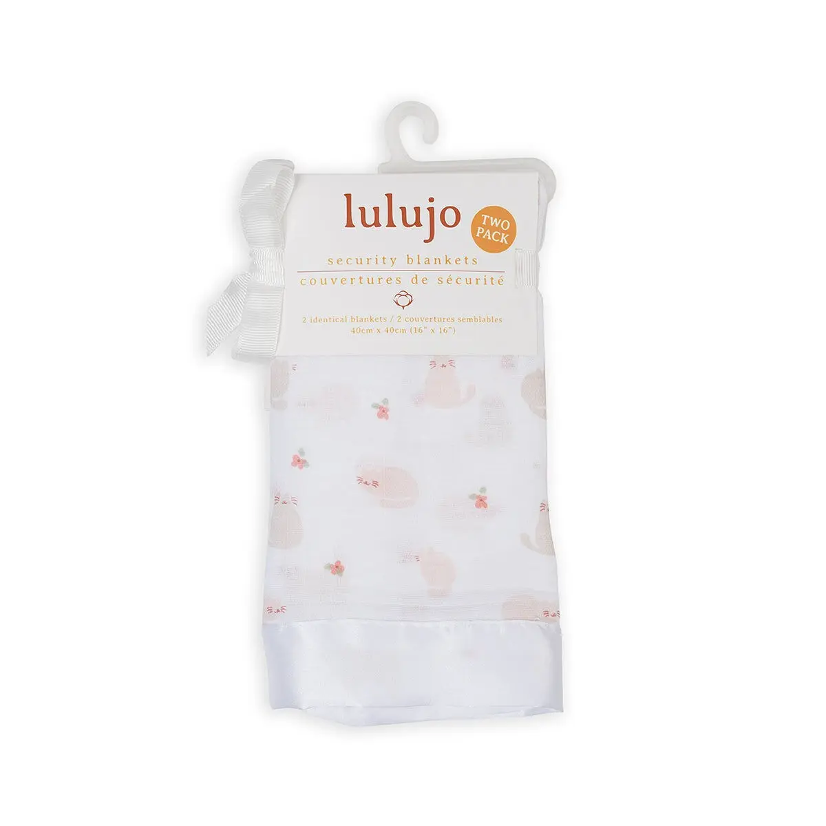 Lulujo - Coperta di sicurezza in mussola - Confezione da 2 pezzi con motivo gattini