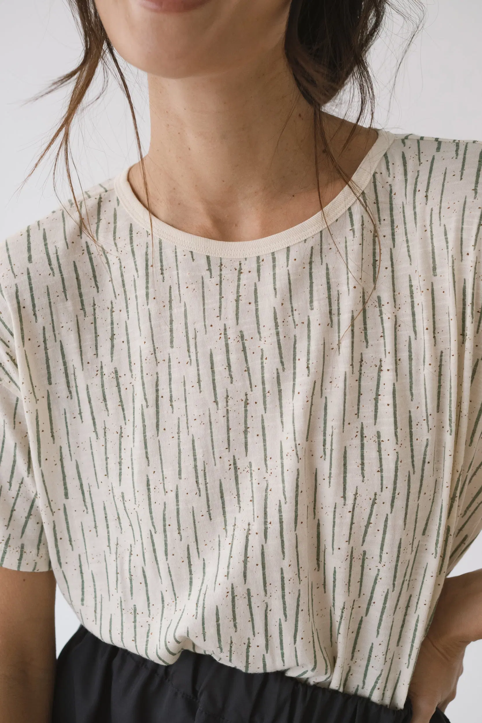 Green print Amber classic Tee