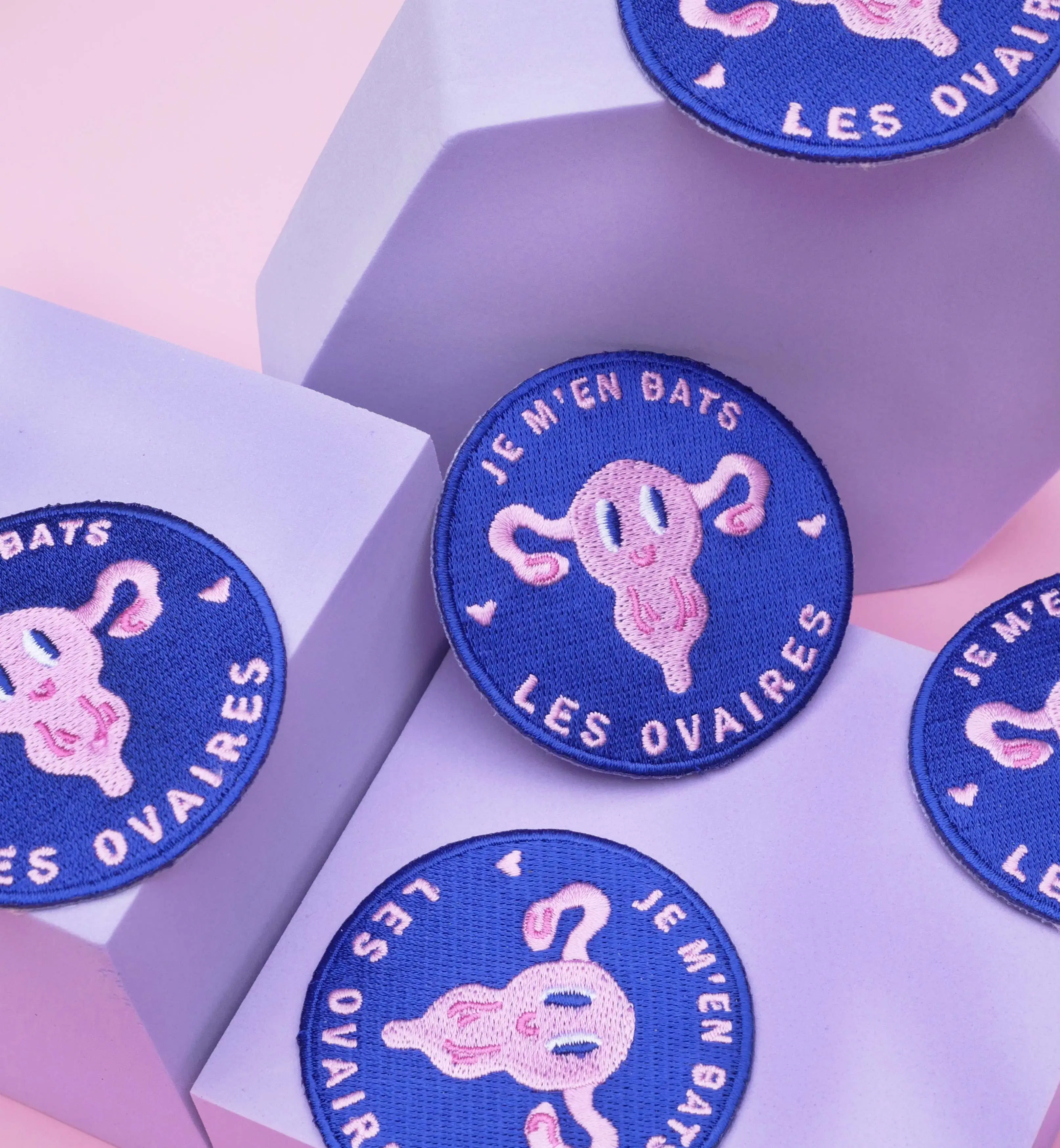 I don't give a damn about the ovaries iron-on patch